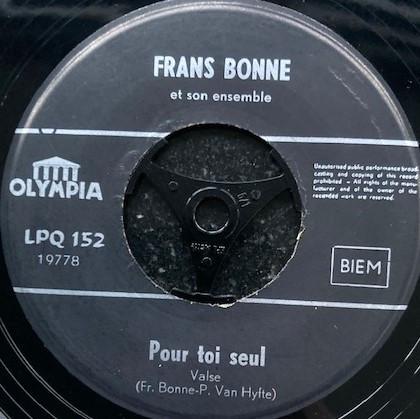Frans Bonne En Zijn Musette-Ensemble - Pour Toi Seul