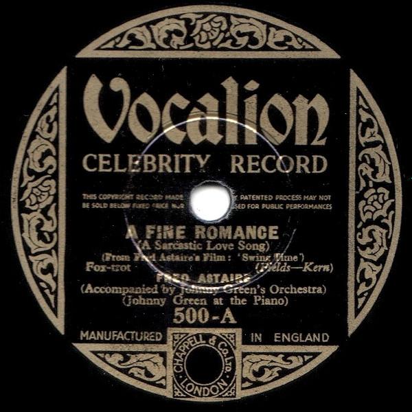 Fred Astaire - A Fine Romance / Bojangles Of Harlem