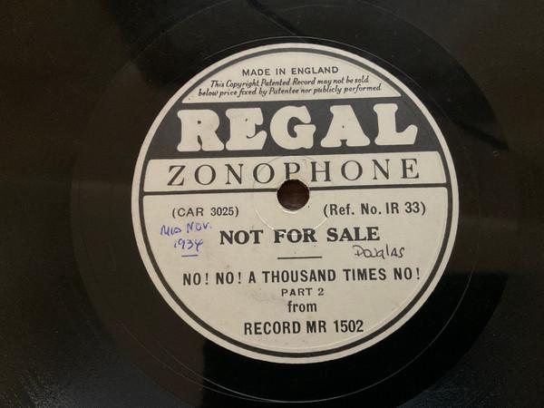 Fred Douglas, Bertha Wilmott - No! No! A Thousand Times No / Christmas Eve In Casey Court