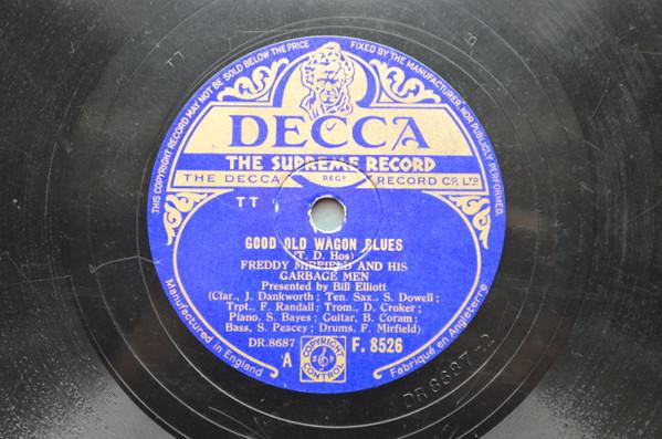 Freddy Mirfield and His Garbage Men - Good Old Wagon Blues /Miss Annabelle Lee