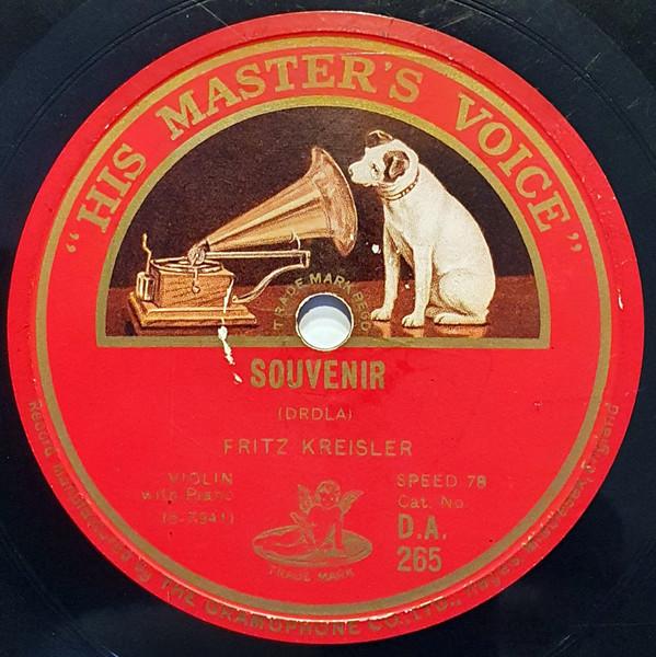 Fritz Kreisler - Souvenir / Chanson Sans Paroles Op. 2. No. 3