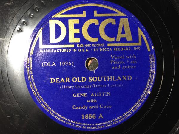 Gene Austin, Candy And Coco - Dear Old Southland / China Boy