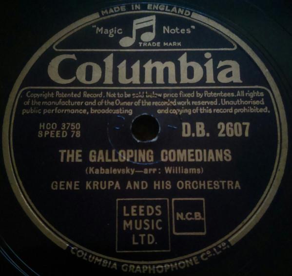 Gene Krupa And His Orchestra - The Galloping Comedians / Swiss Lullaby