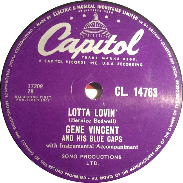 Gene Vincent & His Blue Caps - Lotta Lovin'/ Wear My Ring