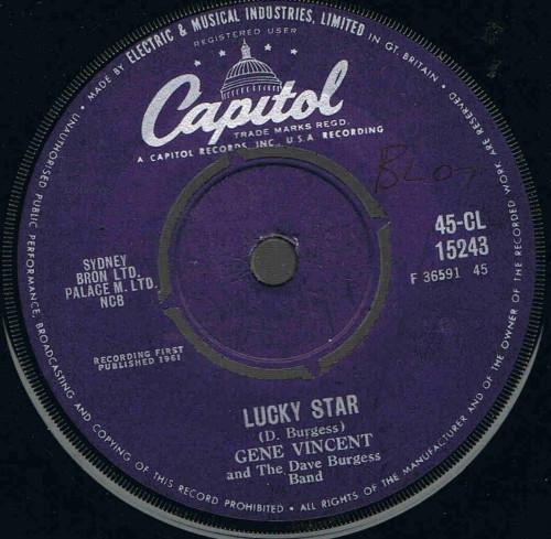 Gene Vincent, The Dave Burgess Band - Lucky Star