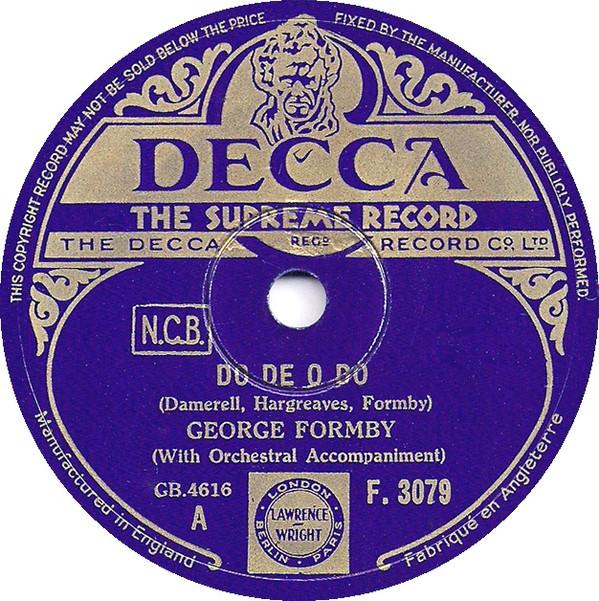George Formby - Do De O Do / Chinese Blues