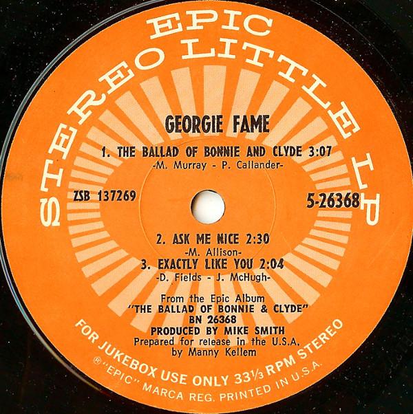 Georgie Fame - The Ballad Of Bonnie And Clyde