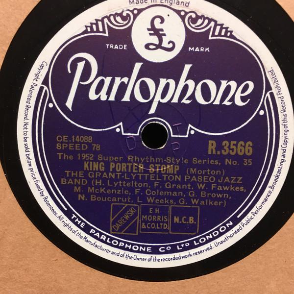 Grant-Lyttelton Paseo Jazz Band - King Porter Stomp / Original Jelly Roll Blues