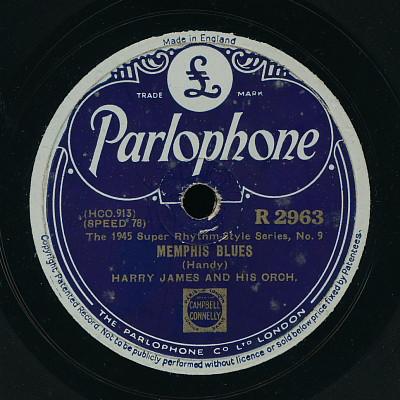 Harry James And His Orchestra, Harry James And The Rhythm Section - Memphis Blues / Sleepy Time Gal