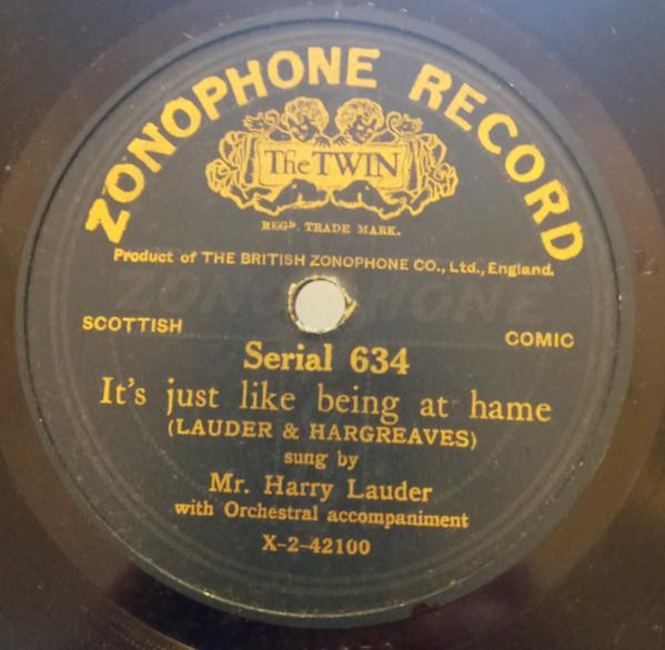 Harry Lauder - It's Just Like Being At Hame / Roaming In The Gloaming
