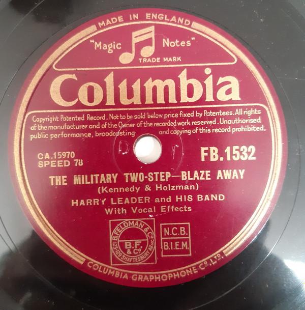 Harry Leader And His Band - The Veleta / The Military Two-Step