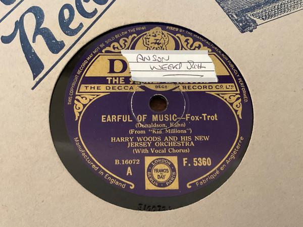 Harry Woods And His New Jersey Orchestra - Earful Of Music