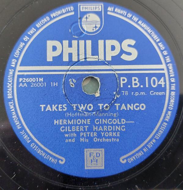 Hermione Gingold, Gilbert Harding, Peter Yorke And His Concert Orchestra - Takes Two To Tango / Oh. Grandma