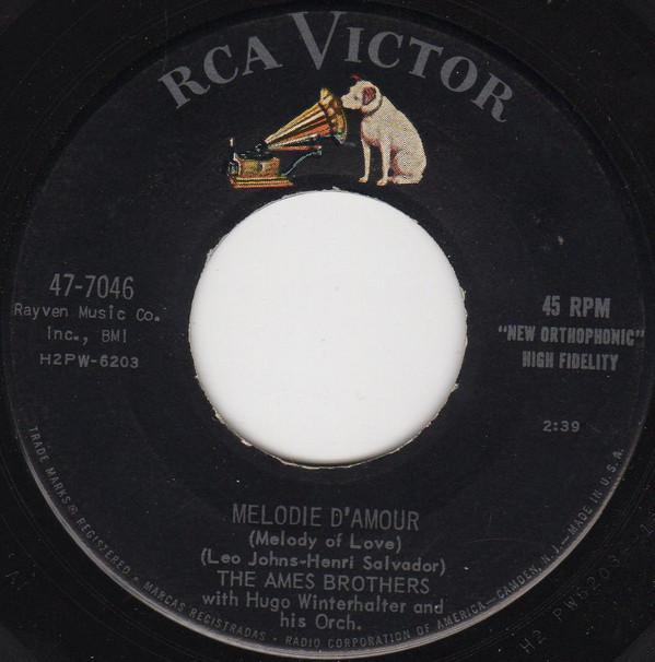 Hugo Winterhalter Orchestra, The Ames Brothers - Melodie D'Amour