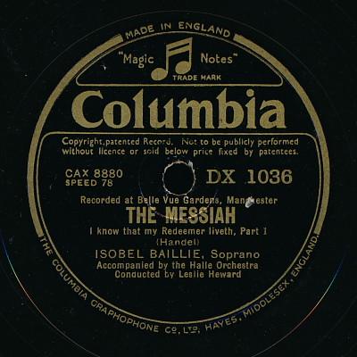 Isobel Baillie - The Messiah - I Know That My Redeemer Liveth