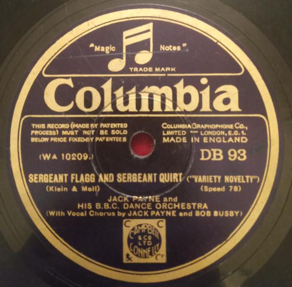 Jack Payne And His Orchestra - Airman ! Airman ! (Don't Put The Wind Up Me) / Sergeant Flagg And Sergeant Quirt