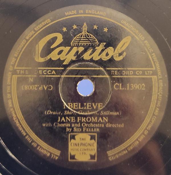 Jane Froman - I Believe