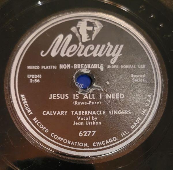 Jean Urshan - Jesus Is All I Need / Little Wooden Church Way Out On The Hill