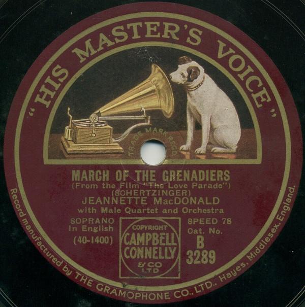 Jeanette MacDonald - March Of The Grenadiers / My Dream Lover