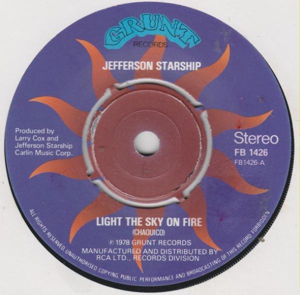 Jefferson Starship - Light The Sky On Fire