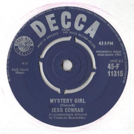 Jess Conrad - Mystery Girl / The Big White House