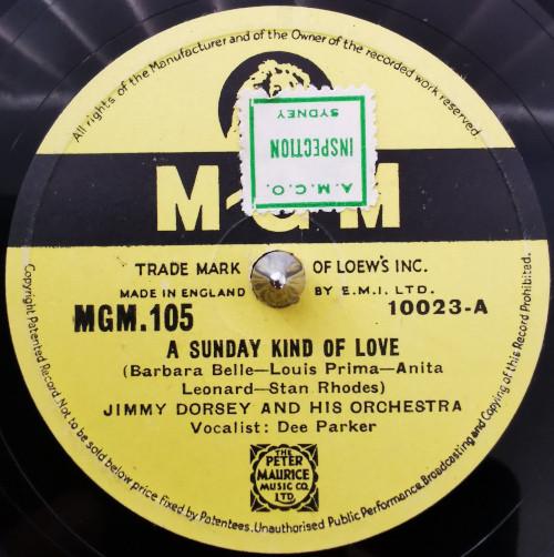 Jimmy Dorsey And His Orchestra - A Sunday Kind Of Love / Pots And Pans
