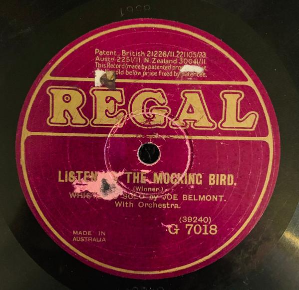 Joe Belmont, Marshall P. Lufsky - Listen To The Mocking Bird / The Nightingale's Warble