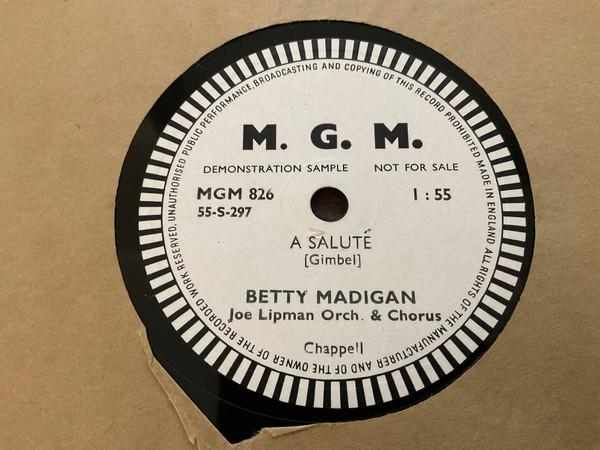 Joe Lipman & His Orchestra, Betty Madigan - A Salute