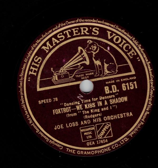Joe Loss & His Orchestra - We Kiss In A Shadow / I Whistle A Happy Tune