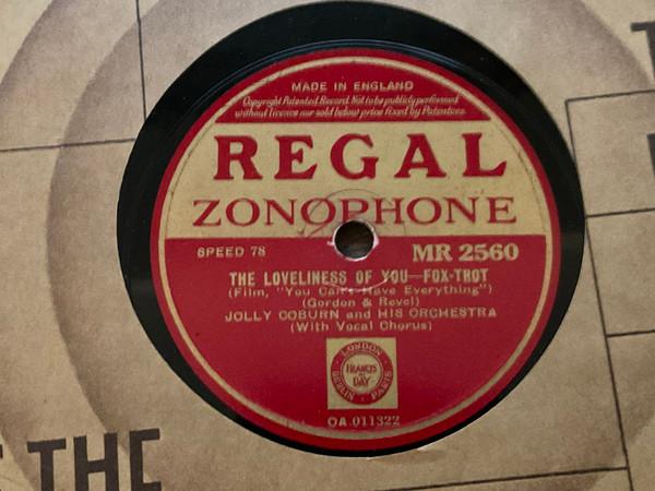 Jolly Coburn And His Orchestra - Afraid To Dream / The Loveliness Of You 
