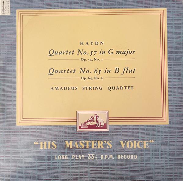 Joseph Haydn, Amadeus-Quartett - Quartet No. 57 In G Major (Op. 54, No. 1) / Quartet No. 65 In B Flat (Op. 64, No. 3)