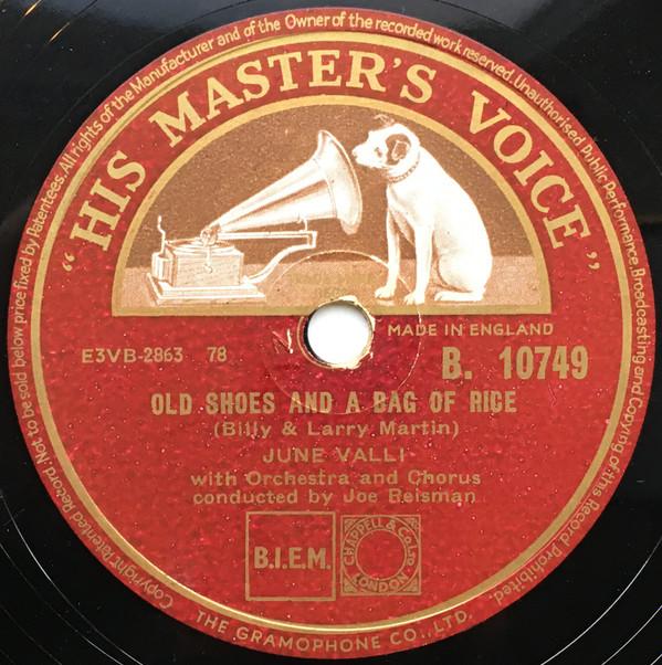 June Valli - Old Shoes And A Bag Of Rice / I Understand Just How You Feel