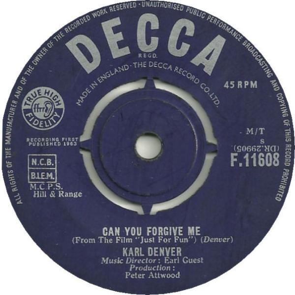 Karl Denver - Can You Forgive Me