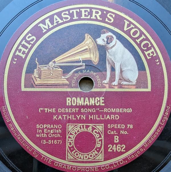 Kathlyn Hilliard, George Baker (3) - Romance / Desert Song