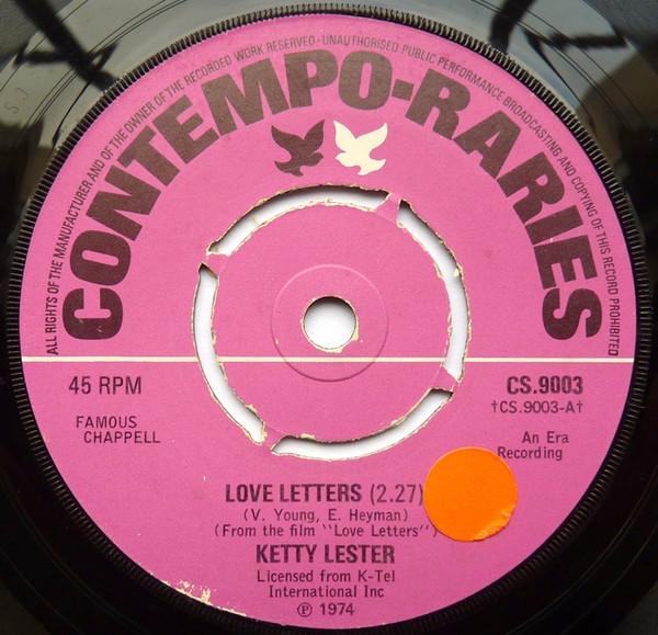 Ketty Lester, Dorsey Burnette - Love Letters / Hey Little One