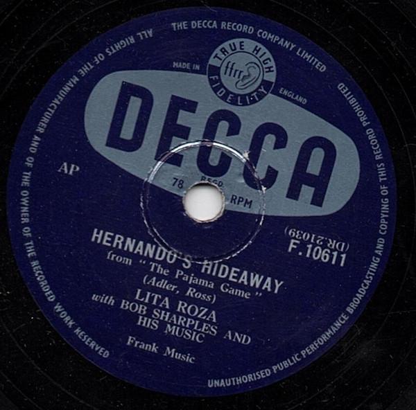 Lita Roza, Bob Sharples And His Music - Hey There / Hernando's Hideaway