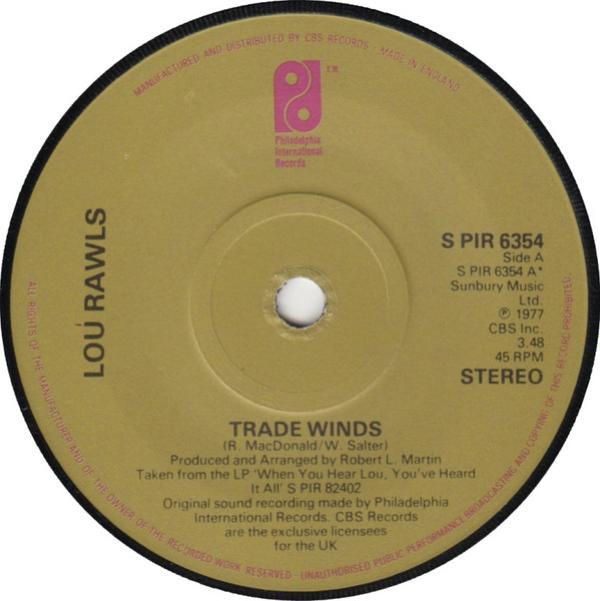 Lou Rawls - Trade Winds / If I Coulda, Woulda, Shoulda
