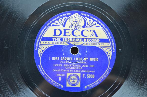 Louis Armstrong And His Orchestra - Shoe Shine Boy / I Hope Gabriel Likes My Music