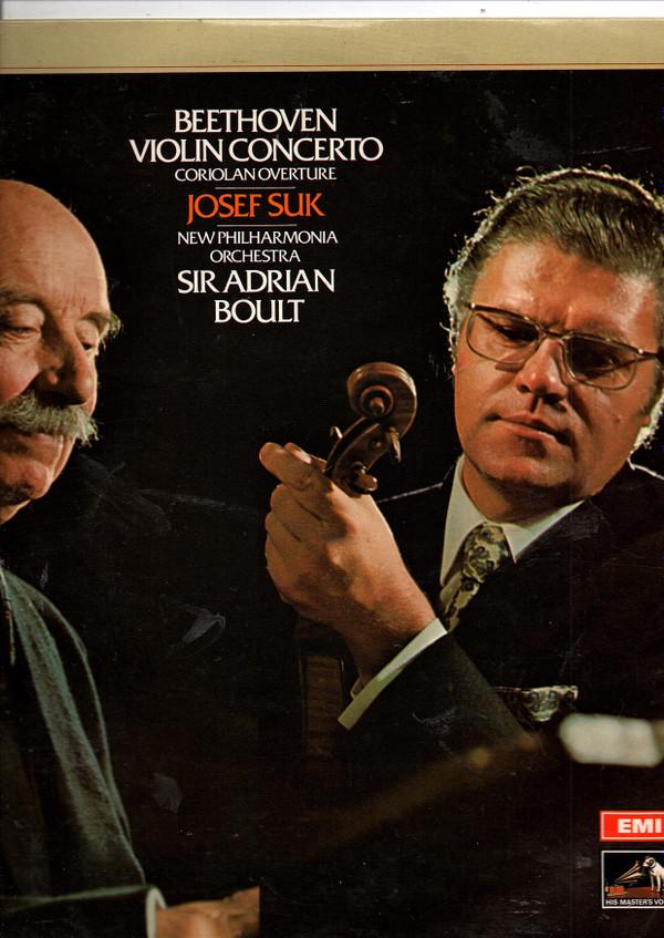 Ludwig van Beethoven, Josef Suk, New Philharmonia Orchestra, Sir Adrian Boult - Violin Concerto, Coriolan Overture