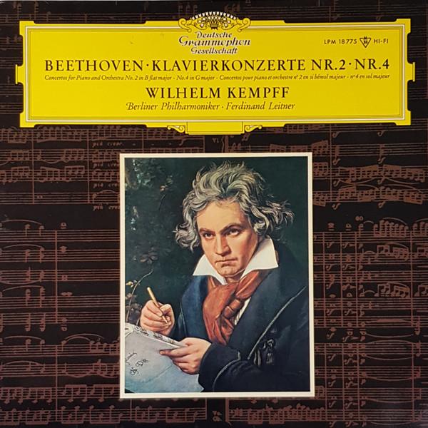 Ludwig van Beethoven, Wilhelm Kempff, Berliner Philharmoniker, Ferdinand Leitner - Klavierkonzerte Nr. 2 B-dur Op. 19, Nr. 4 G-dur Op. 58