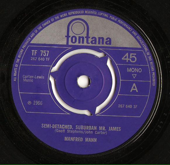 Manfred Mann - Semi-Detached, Suburban Mr. James