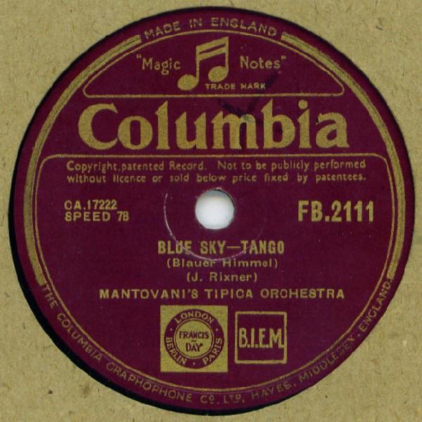 Mantovani And His Orchestra - Blue Sky