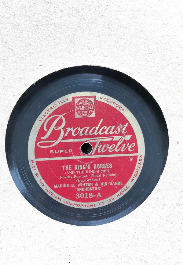 Marius B. Winter & His Dance Orchestra, Ferrachini's Hawaiian Band - The King’s Horses / Moonlight On the Colorado