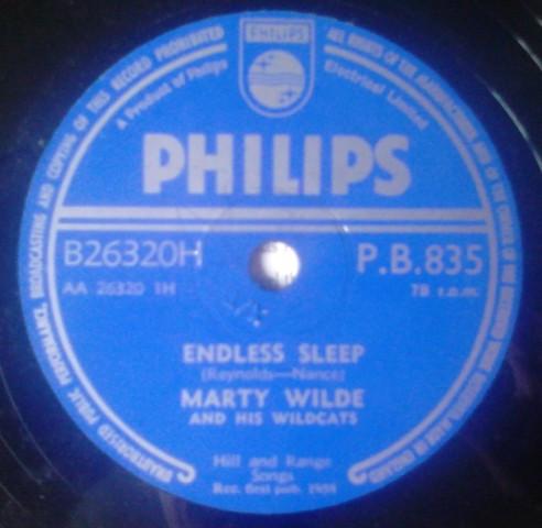 Marty Wilde And His Wildcats - Endless Sleep / Her Hair Was Yellow