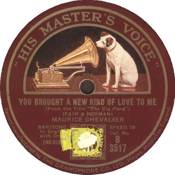Maurice Chevalier - You Brought A New Kind Of Love To Me / Livin' In The Sunlight, Lovin' In The Moonlight