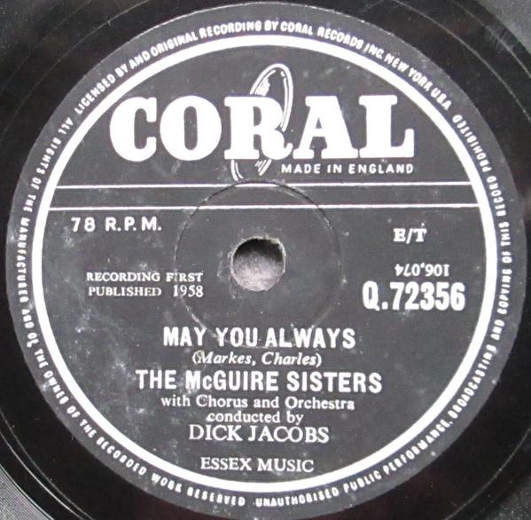 McGuire Sisters - May You Always / Achoo-Cha Cha