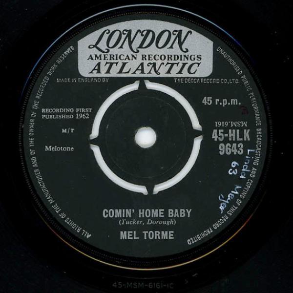 Mel Tormé - Comin' Home Baby / Right Now