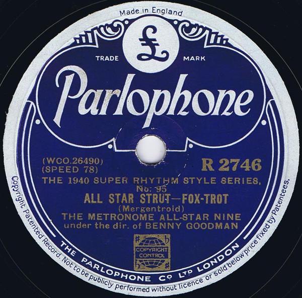 Metronome All-Star Band, Metronome All-Star Nine, Benny Goodman - All Star Strut / King Porter Stomp