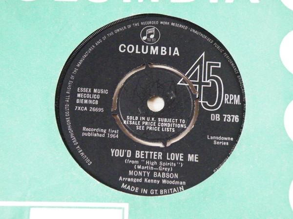 Monty Babson - You Better Love Me