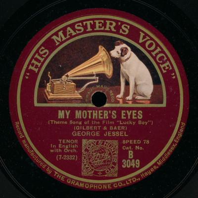 Morton Downey, George Jessel - My Mother's Eyes / There's A Place In The Sun For You